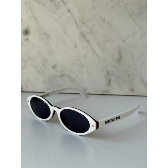 NEW Dior Pacific S1F Oval Round Sunglasses White Navy Blue main image 8